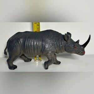 DGI Rhinoceros Figurine Toy Hard PVC Plastic